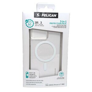 Pelican Clear Phone Case For 2022 Apple iPhone 6.7” Pro MagSafe Screen Protector